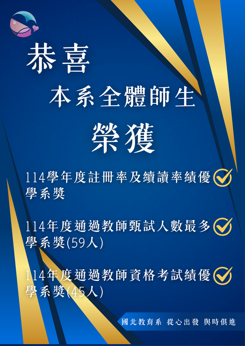 恭喜~114年本系全體師生榮獲多項佳績!!圖片